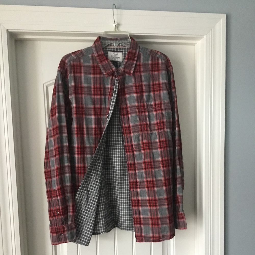 Flag & Anthem plaid shirt XL